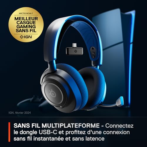 SteelSeries-Arctis-Nova-7P-Casque-Gaming-Sans-Fil-multiplateforme-Haut-parleurs-magnetiques-en-neodyme-Bluetooth-et-24GHz-simultanes-Autonomie-38h-Micro-ClearCast-Gen2-IA-PS5PCSwitchMobile-0-0